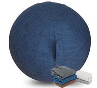 WTZHHK Pelota Pilates, Fitball, Pelota Pilates Embarazadas Incluir Funda Protectora Antideslizante para Sentarse Casa Oficina Incluye Pelota Ejercicio Interior E Inflador (Color : Blue, Size : 65CM)