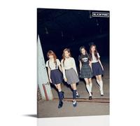 WTZRFV Blackpink- Póster motivacional para pared, lienzo impreso, decoración del hogar, sala de estar, dormitorio, diseños modernos, estilo marco, 60 x 90 cm