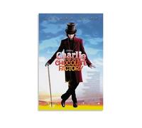 WTZRFV Charlie and the Chocolate Factory- Póster motivacional para pared, impresión en lienzo, decoración del hogar, sala de estar, dormitorio, diseños modernos, estilo sin marco, 40 x 60 cm