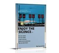 WTZRFV Enjoy The Silence-Depeche ModeMotivational Wall Art Inspirator Posters Print Canvas Home Living Room Bedroom Decor Modern DesignsFrame-Style 40 x 60 cm