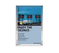 WTZRFV Enjoy The Silence-Depeche ModeMotivational Wall Art Inspirator Posters Print Canvas Home Living Room Bedroom Decor Modern DesignsUnframe-style20x30cm (20x30cm)