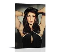 WTZRFV Gal Gadot - Póster motivacional para pared, diseño inspirador, lienzo impreso, decoración del hogar, sala de estar, dormitorio, diseños modernos, estilo marco, 50 x 75 cm