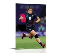 WTZRFV Ilona Maher - Póster motivacional para pared, lienzo impreso, decoración del hogar, sala de estar, dormitorio, diseños modernos, estilo marco, 30 x 45 cm