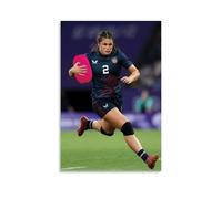 WTZRFV Ilona Maher - Póster motivacional para pared, lienzo impreso, decoración del hogar, sala de estar, dormitorio, diseños modernos, estilo sin marco, 60 x 90 cm