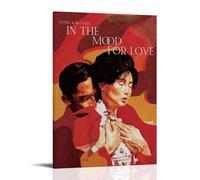 WTZRFV In The Mood for Love- Póster inspirador para pared, lienzo impreso, decoración del hogar, sala de estar, dormitorio, diseños modernos, estilo marco, 2008 x 12 pulgadas (20 x 30 cm)
