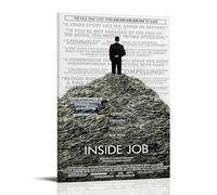 WTZRFV Inside Job - Póster inspirador para pared, lienzo impreso, decoración del hogar, sala de estar, dormitorio, diseños modernos, estilo marco, 2124 x 36 pulgadas (60 x 90 cm)