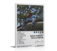 WTZRFV J.Cole 2014 Forest Hills Drive - Póster motivacional para pared, lienzo impreso, lienzo para decoración del hogar, sala de estar, dormitorio, diseño moderno, estilo marco, 20 x 30 cm