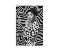 WTZRFV Janelle Monae- Póster motivacional para pared, lienzo impreso, decoración del hogar, sala de estar, dormitorio, diseños modernos, estilo sin marco, 30 x 45 cm