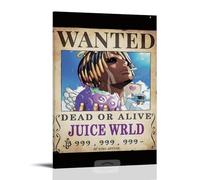 WTZRFV Juice WRLD Legends Never DieMotivational Wall Art - Póster inspirador, lienzo impreso, decoración del hogar, sala de estar, dormitorio, diseños modernos, estilo marco, 724 x 36 pulgadas