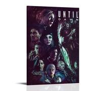 WTZRFV Póster motivacional de pared con texto en inglés "Until Dawn" (50 x 75 cm)