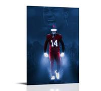 WTZRFV Stefon Diggs - Póster motivacional para pared, lienzo impreso, decoración del hogar, sala de estar, dormitorio, diseño moderno, estilo marco, 30 x 45 cm