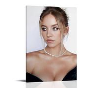 WTZRFV Sydney Sweeney - Póster motivacional para pared, lienzo impreso, decoración del hogar, sala de estar, dormitorio, diseño moderno, estilo marco, 30 x 45 cm