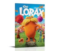 WTZRFV The Lorax - Póster motivacional para pared, lienzo impreso, decoración del hogar, sala de estar, dormitorio, diseño moderno, estilo marco, 50 x 75 cm