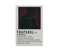 WTZRFV Trapsoul-Bryson Tiller - Póster motivacional para pared, lienzo impreso, decoración del hogar, sala de estar, dormitorio, diseños modernos, estilo sin marco, 30 x 45 cm