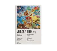 WTZRFV Trippie Redd Life's A TripMotivational - Póster inspirador para pared, lienzo impreso, decoración del hogar, sala de estar, dormitorio, diseños modernos, estilo sin marco, 40 x 60 cm