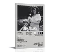 WTZRFV Ultraviolence-Lana Del Rey- Póster inspirador para pared, lienzo impreso, decoración del hogar, sala de estar, dormitorio, diseños modernos, estilo marco, 40 x 60 cm