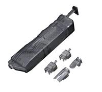 WTZWY Cargador de Velocidad Universal Airsoft para BBS de 4,5 mm, Cargador RáPido Manual de 250 Rondas con 4 Adaptadores, Herramienta de Carga Alta de Paintball Militar TáCtico,BK
