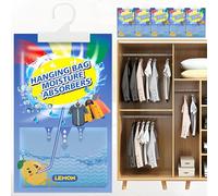 WTZWYFWJ Bolsas Antihumedad,Pack x 5 Bolsas Antihumedad Deshumidificador, Deshumificador Percha Colgante Garaje,Bolsas Absorbe Humedad Premium, Combate el Moho y Protege tu Ropa