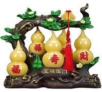 Wu Lou Decoración Lucky Decoración del Hogar Estante de Vino TV Gabinete Decoración Regalos de Inauguración de la Casa Feng Shui Hu Lu Estatua Decoración Colección de Artesanía