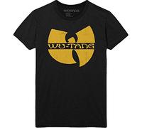 Wu-Tang Clan 'Logo' (Negro) Camiseta - ¡NUEVO Y OFICIAL