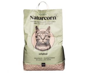 Wuapu Naturcorn Original Pelets Aglomerantes Para Gatos 17,5 L