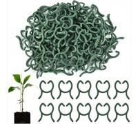 WUBAYI 100 clips para plantas para tomates y pepinos - Pinzas reutilizables (2,6 x 2 cm), plástico PP resistente para verduras/frutas, juego de jardinería