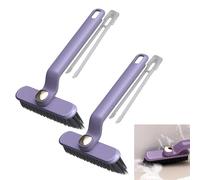 WUBAYI 2 cepillos giratorios multifunción para limpieza de ventanas, cepillo giratorio de 360°, cepillo de limpieza de baño, espacio duro para ventana, baño, cocina