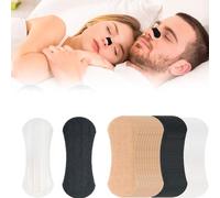 WUBAYI 30 parches nasales - Tiras antironquidos para adultos para dormir, cómodas y transpirables, fuerte adherencia, parada de ronquidos para un mejor sueño (negro, piel, transparente)