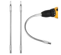 WUBAYI Paquete de 2 ejes flexibles, soporte de broca hexagonal de 1/4 pulgadas, extensión de taladro de 300 mm para destornilladores (adaptador de taladro flexible)