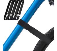 WUBAYI Paquete de 4 correas para portabicicletas - Correas de amarre estabilizadoras ajustables para bicicleta con ganchos y trabillas para montaje en coche/pared, transporte y almacenamiento (80 cm x