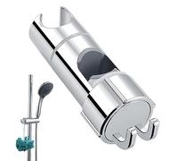 WUBAYI Soporte universal para cabezal de ducha con 2 ganchos, soporte universal para cabezal de ducha de 16 a 27 mm, cromado + ABS, soporte de cabezal de ducha de repuesto, fácil instalación para