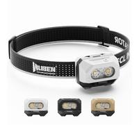 WUBEN H4 Linterna frontal LED recargable, 800 lúmenes, IP68, impermeable, sensor de movimiento, 10 modos de luz roja, ideal para camping, pesca y senderismo