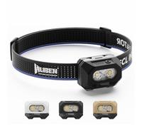 WUBEN H4 Linterna frontal LED recargable, 800 lúmenes, IP68, impermeable, sensor de movimiento, 10 modos de luz roja, ideal para camping, pesca y senderismo