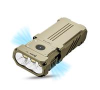 WUBEN X1 Linterna LED de 12000 lúmenes, linterna extremadamente brillante tipo C recargable EDC linterna, 3 XHP 70.2 6000 K con funda, 7 modos de luz de refrigeración, para senderismo, exploración de