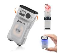 WUBEN X3 Mini linterna con caja de carga recargable 180 grados EDC llavero linterna Twist IP65 impermeable imán linterna de bolsillo 10 modos tipo C cordón para camping, al aire libre, inspección,