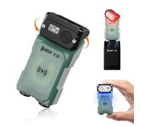 WUBEN X3 Pro Mini Linterna Recargable Con Estuche De Carga E Imán, 180 Grados EDC Linterna De Bolsillo Twist Ip65 Impermeable Llavero Linterna 10 Modo Tipo C Cordón Para Camping, Al Aire Libre, Regalo