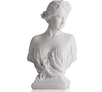 WUBIANJIE Artemisa Busto grande de 12 pulgadas, estatua de diosa griega para oficina, estantería para el hogar, estatua de diosa de resina, estatua de diosa joven Venus, yeso, retratos, coleccionables