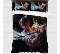 Wuchang Fallen Feathers - Juego de ropa de cama y 2 fundas de almohada para adultos, impresión 3D, juego de ropa de cama (WuChang)