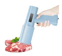 WUCIOA Ablandador de carne eléctrico, martillo de carne portátil con 13 agujas de acero inoxidable, 5 horas de autonomía, 5000 perforaciones por minuto, resistente al agua IPX8, ideal para ablandar