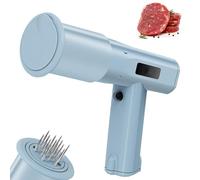 WUCIOA Ablandador de carne eléctrico portátil, ablandador de filetes recargable de 13 pines, resistente al agua IPX8, agujas de acero inoxidable 304, 5000 perforaciones por minuto