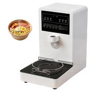 WUCIOA Cocedor de pasta eléctrico comercial de autoservicio, 2200 W, pantalla táctil inteligente, control automático de agua, tiempo de calentamiento ajustable, bajo nivel de ruido