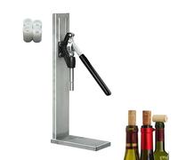 WUCIOA Encorchadora Manual para Botellas de Vino, Corcho a presión de Acero Inoxidable, Herramienta para Insertar Tapones, 4 Cabezales Pom, 300 Botellas/h, para corchos de 20-22 mm