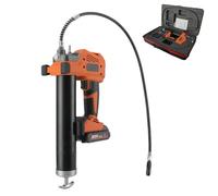 WUCIOA Engrasadora eléctrica Recargable, Pistola de engrase inalámbrica con Estuche de Transporte, luz LED, batería de 2.0 Ah, presión máxima de 10000 PSI, depósito de Aceite de 500 CC