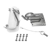 WUCIOA Juego de pescantes rápidos para embarcaciones, pescantes de Acero Inoxidable con asa, sistemi de Bloqueo instantáneo, fácil de Instalar, reposabrazos para embarcaciones(White)