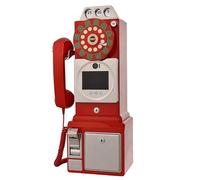 WUCIOA Libro de firmas con Audio y Video Retro, teléfono de 32 GB con grabación de Lente, Brillo de Pantalla Ajustable en 5 Niveles, batería de 5000 mAh, Ideal para Bodas(Red)