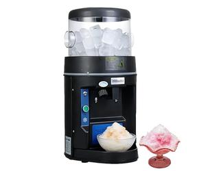 WUCIOA Máquina automática de Hielo raspado de 600 W, trituradora de Hielo eléctrica Comercial, 10 kg/min, Control de Grosor, Avance y Retroceso, Drenaje Trasero, Ideal para granizados