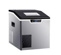 WUCIOA Máquina para Hacer Hielo de 40 kg, para Hacer y triturar Hielo, 88 lbs/24 h, autolimpiable, 3 métodos de llenado de Agua, Grosor de Hielo Ajustable, máquina de Hielo 2 en 1
