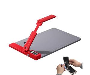 WUCIOA Máquina separadora de Pantalla con Almohadilla térmica, máquina separadora de Pantalla LCD con Apertura reservada para cámara, 2 Modos de iluminación, Control Digital de Temperatura