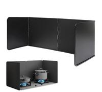 Wuciray Protección contra Salpicaduras Plegable para Cocina, Plegable, protección contra Salpicaduras, protección contra Salpicaduras, Color Negro (30 cm)