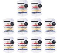 Wudaizhi 10pcs Establecido Mini Kit De Costura Portátil Botón De Rosca De Aguja Pin Herramientas para El Hogar De Viajes Bolsa De Costura a Mano para Suministros De Hotel De Viajesh
